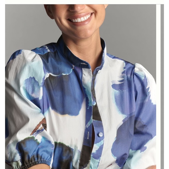 Hutch Annette Puff Sleeve Midi Dress NWT - Picture 3 of 4